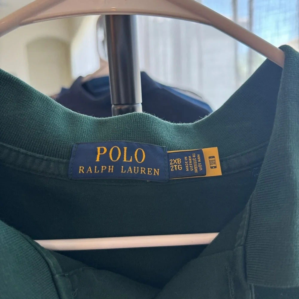 Polo Ralph Lauren Mens Big/Tall 2XB Hunter Green Short Sleeve Cotton Polo Shirt